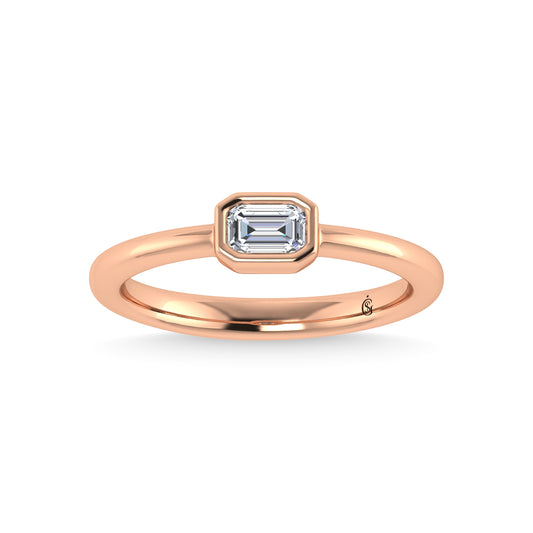 14K Rose Gold Diamond 1/3 Ct.Tw. Fashion Ring