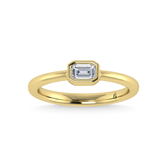 14K Yellow Gold Diamond 1/3 Ct.Tw. Fashion Ring