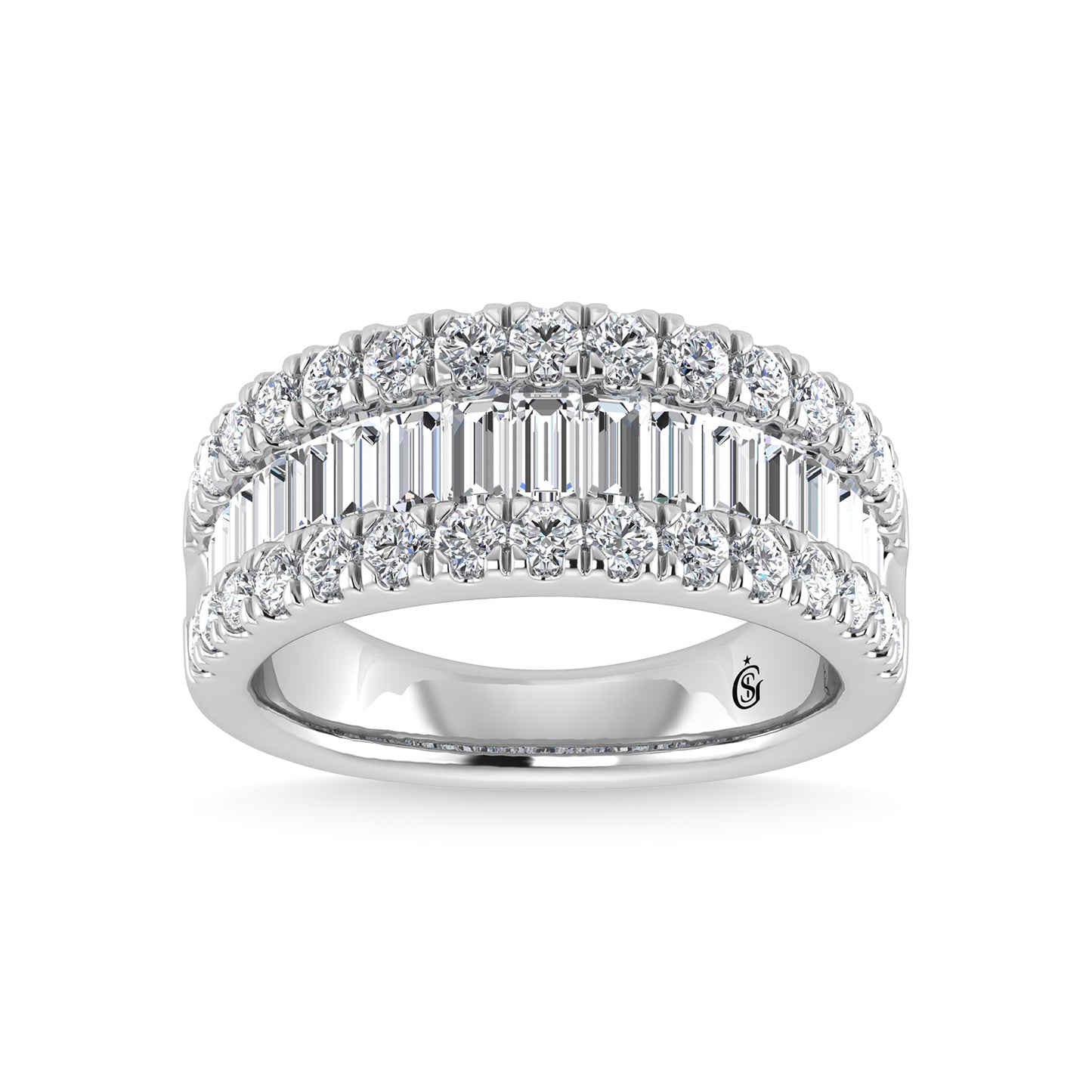 Diamond 1 7/8 Ct.Tw. Fashion Band in 14K White Gold