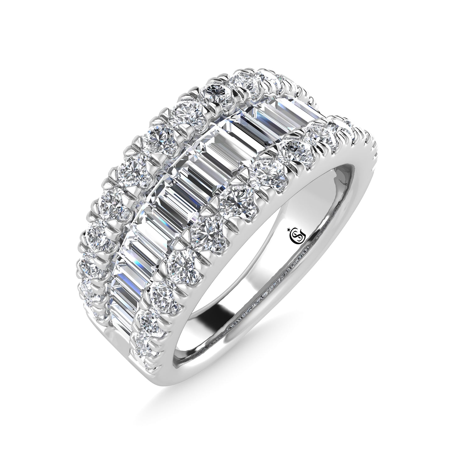 Diamond 1 7/8 Ct.Tw. Fashion Band in 14K White Gold