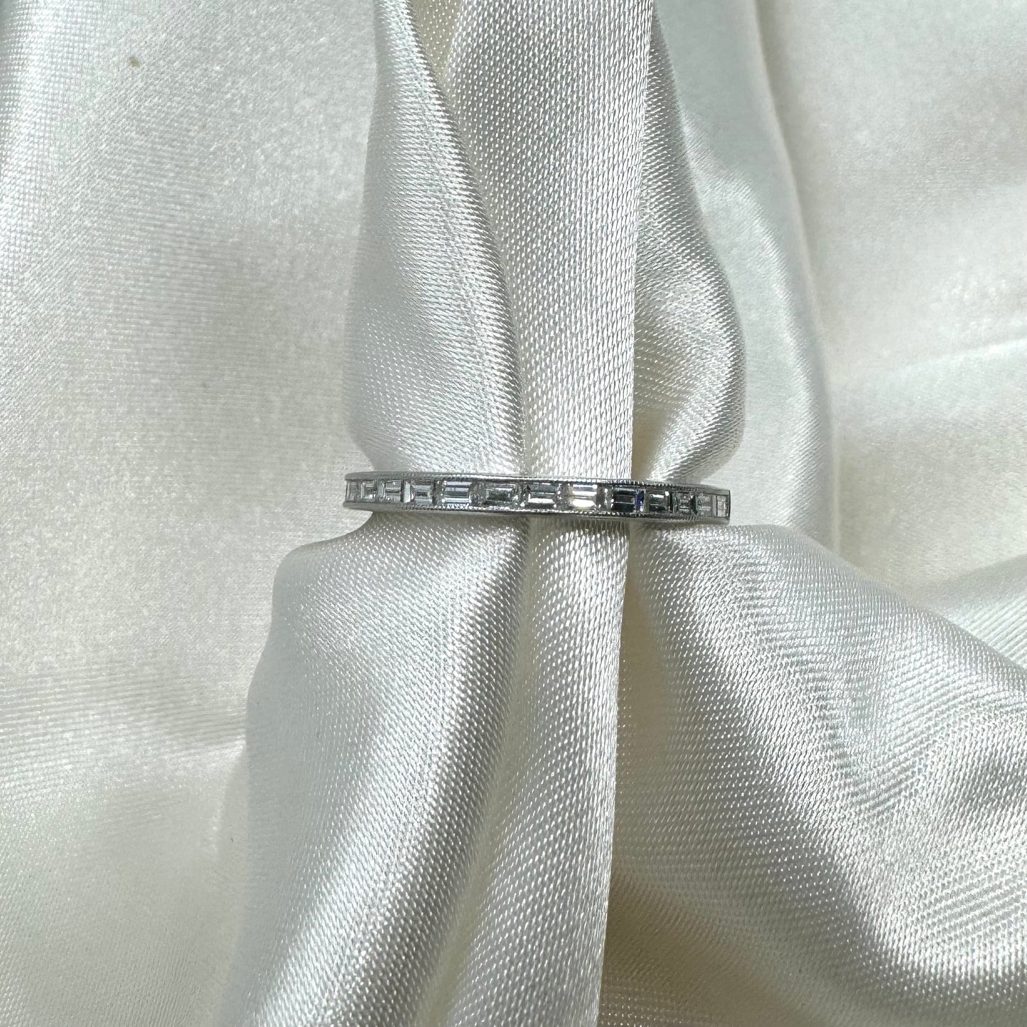 Baguette Diamond White Gold Anniversary Band