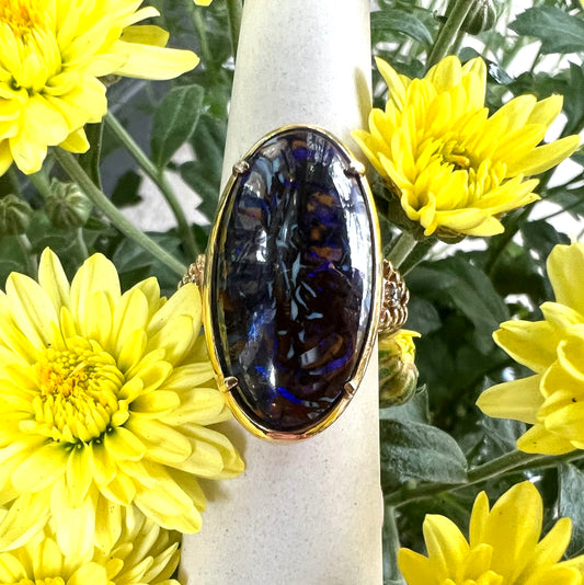 Rare Yowah Opal Ring