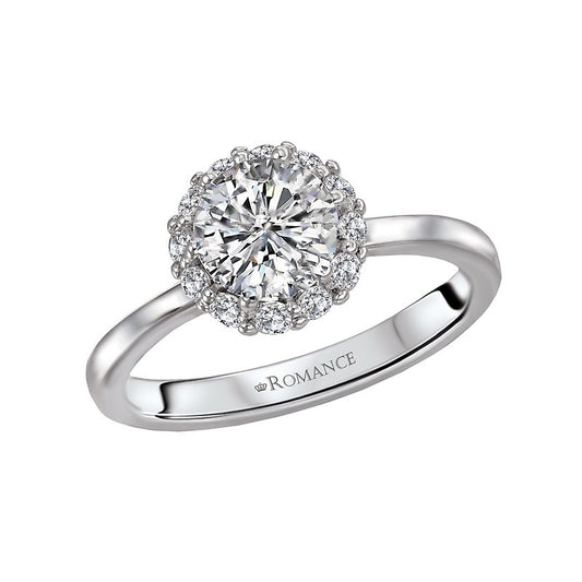 Romance Accented Halo Ring