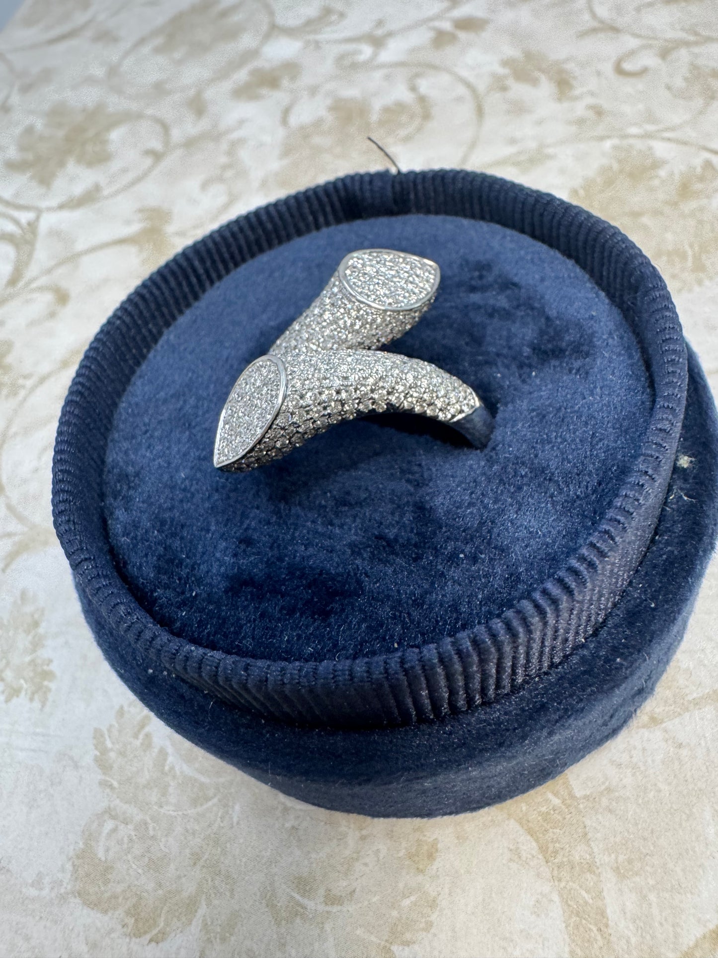 Diamond Bypass Ring