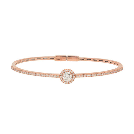 Diamond Halo Bangle