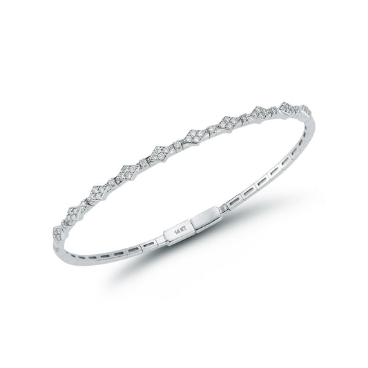 Diamond Shape Diamond Bangle