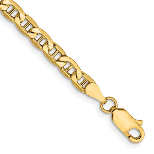 14k 4mm Semi-Solid Anchor Chain