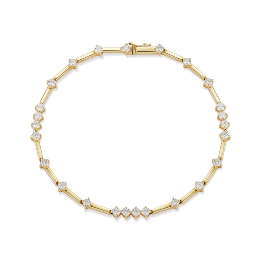 Multi Size Diamond Bracelet