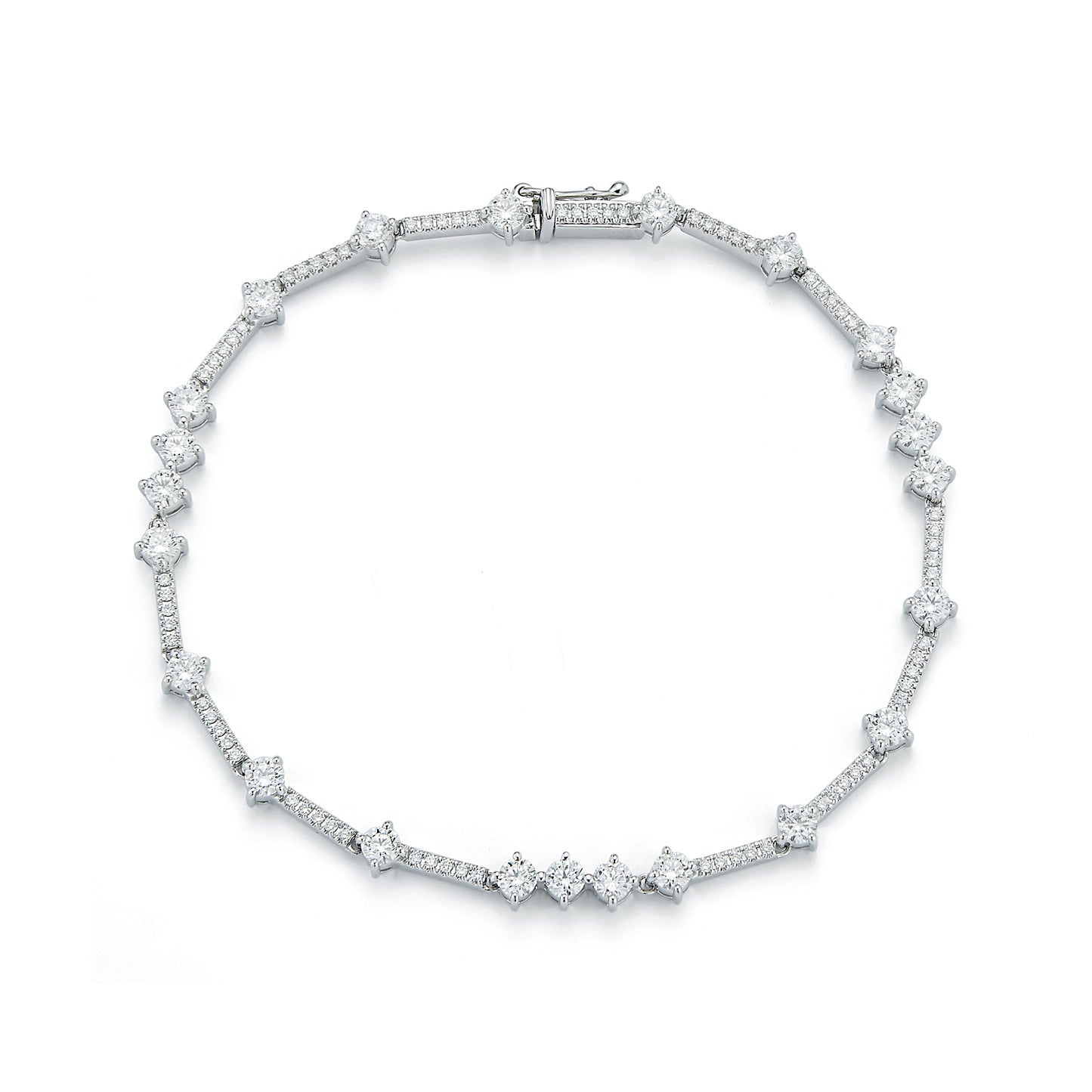 Multi Size Diamond Bracelet