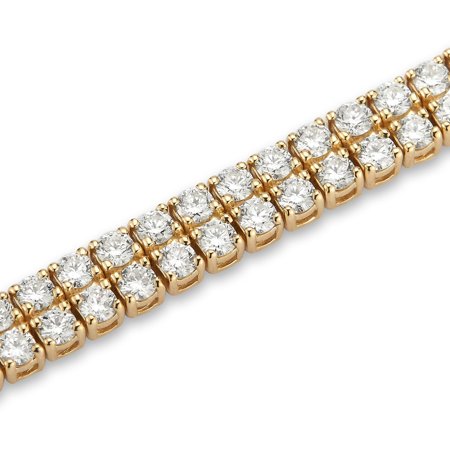 Two Row Diamond Tennis Bracelet