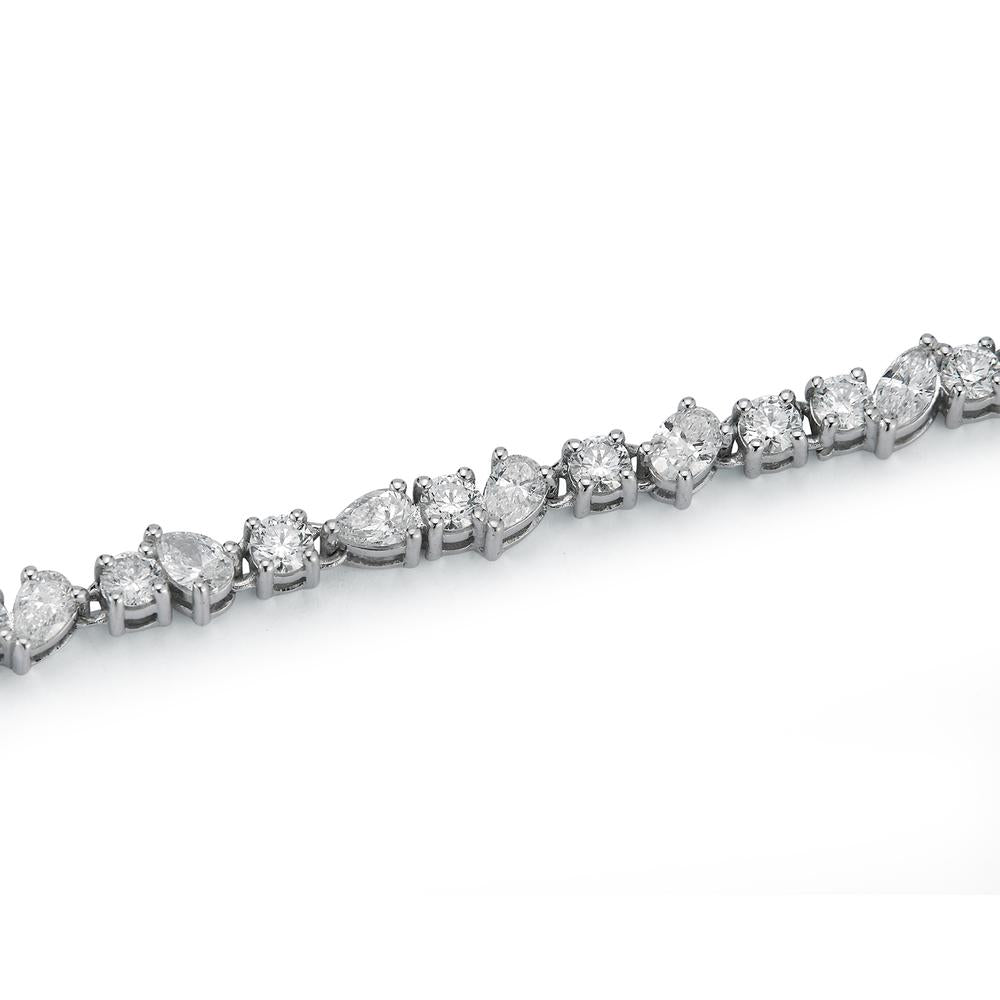 Multi Diamond Shape Tennis Bracelet