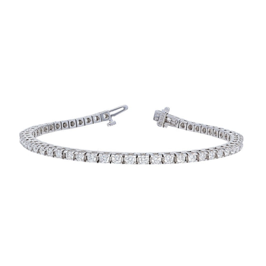 4 Prong Diamond Tennis Bracelet