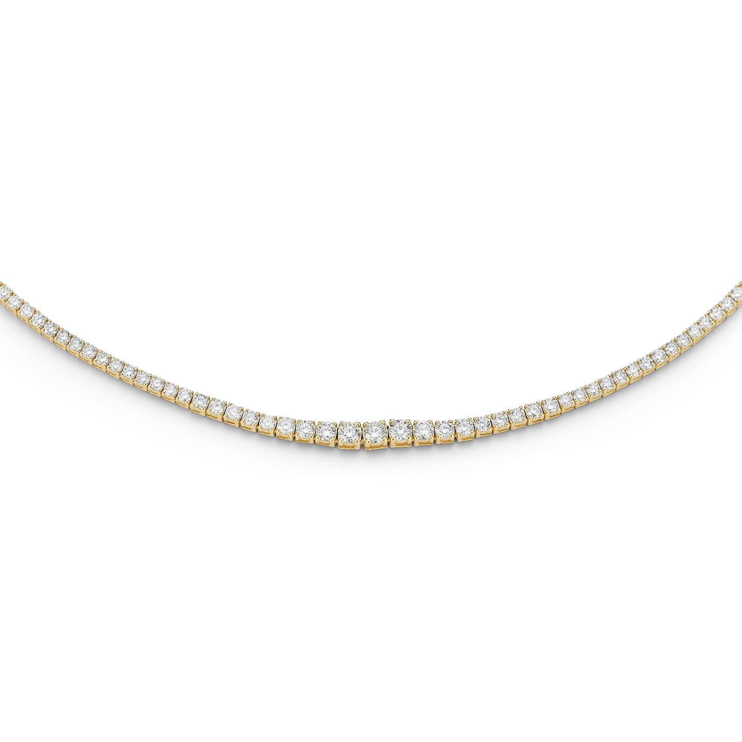 Graduated Diamond Tennis Necklace