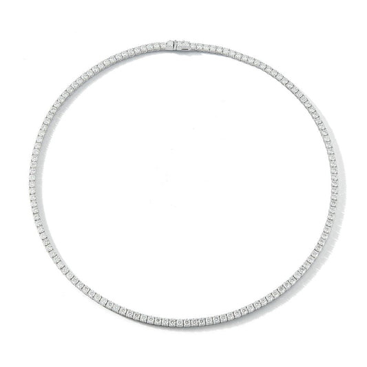 7 TCW Same Size Diamond Tennis Necklace