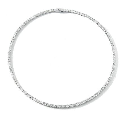 7 TCW Same Size Diamond Tennis Necklace