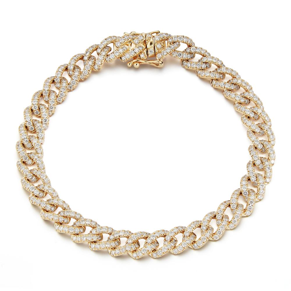 Diamond Curb Link Bracelet