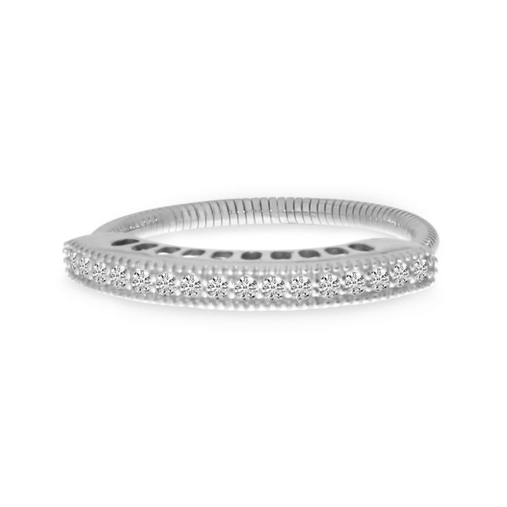 Brevani 1/4 Carat White Gold Flexible Ring – Hillcrest Designer Jewelry