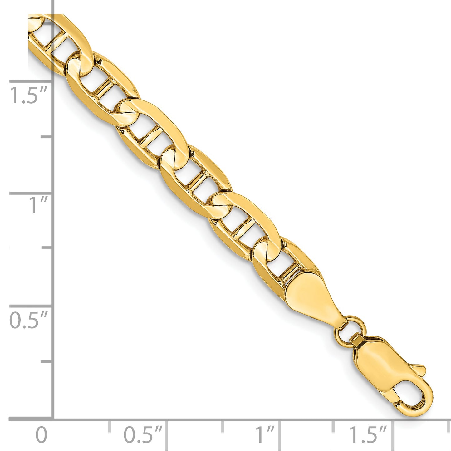 14k 5.25mm Concave Anchor Chain