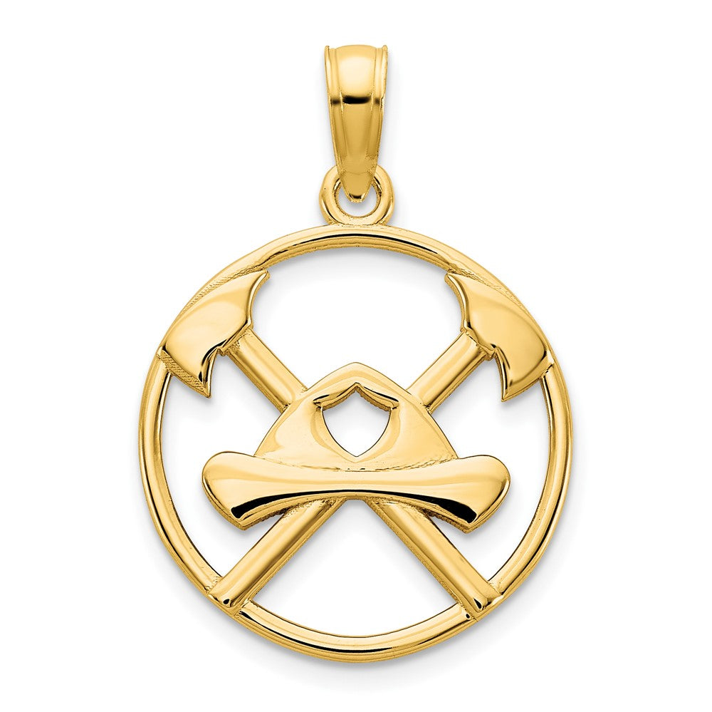 14k Fireman Pendant