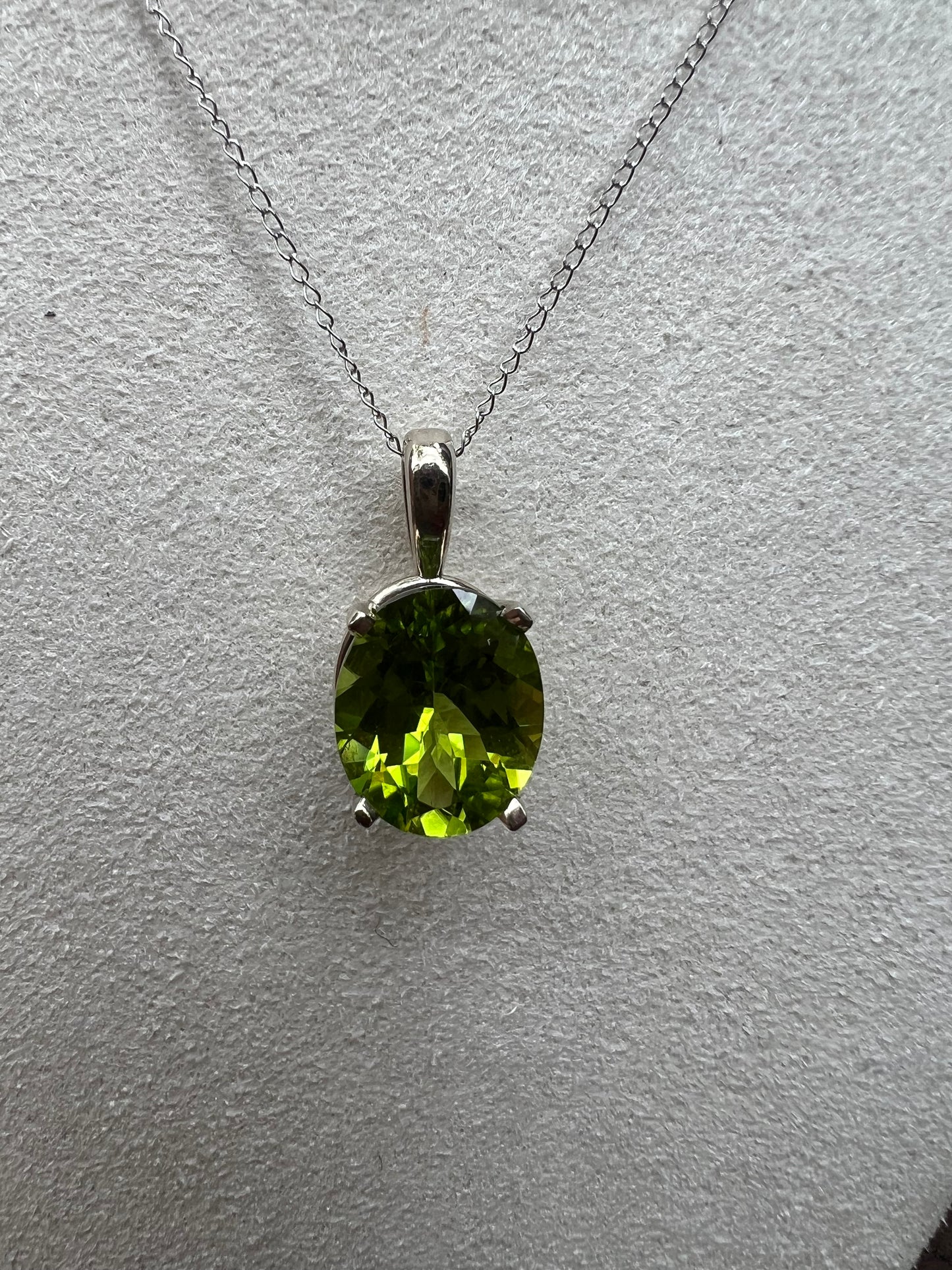 Green Peridot Necklace
