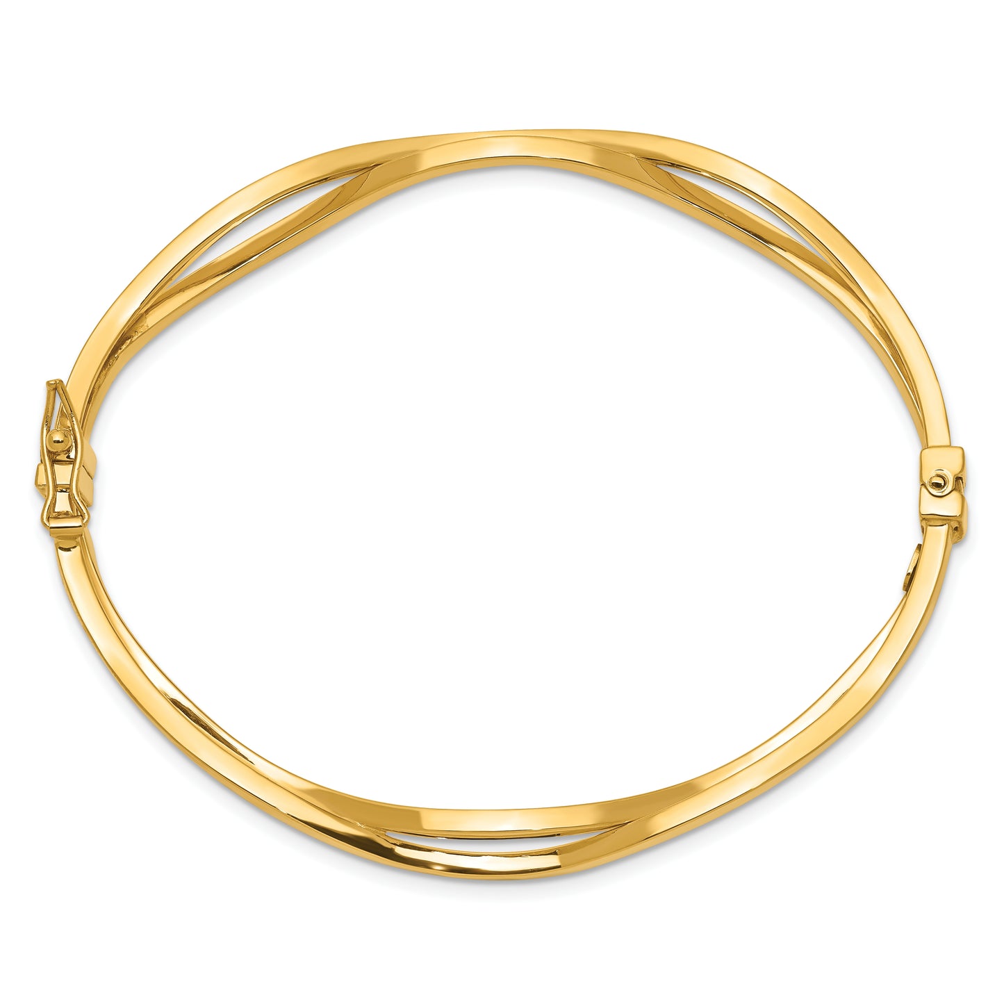 14K Yellow Gold Hinged Bangle