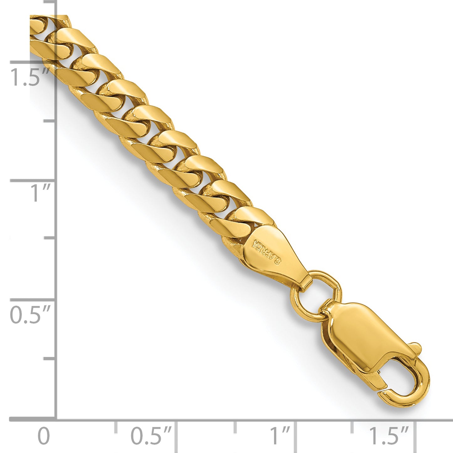 14k 5mm Solid Miami Cuban Chain