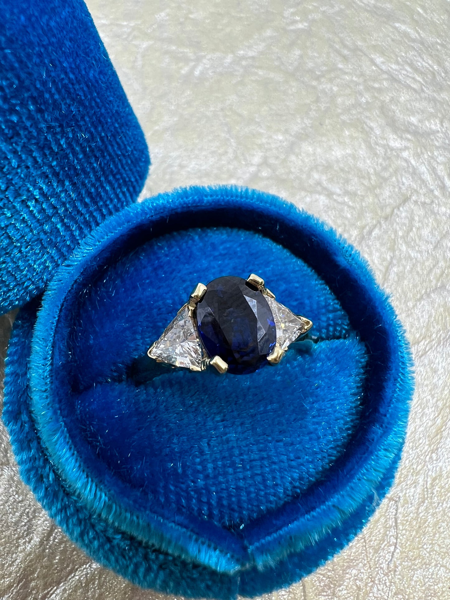 Estate Sapphire Diamond Ring