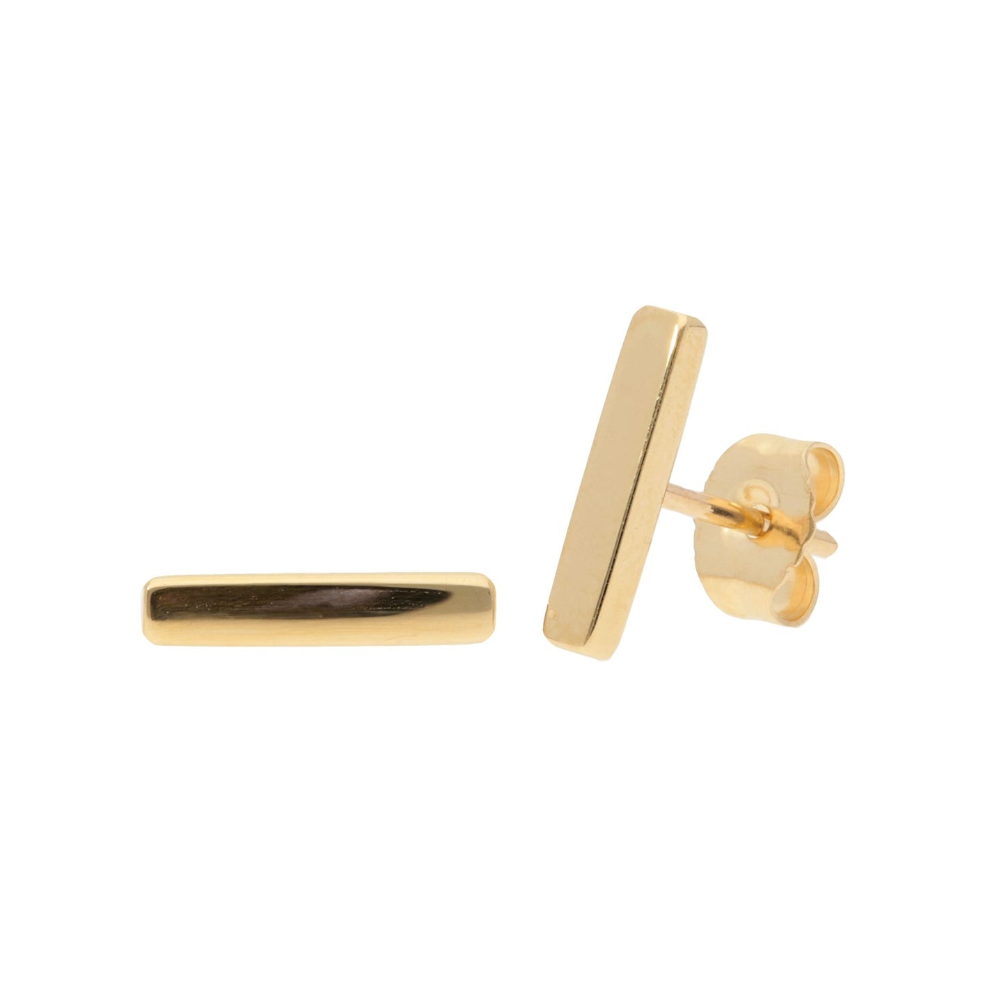 Thin Bar Stud Earrings