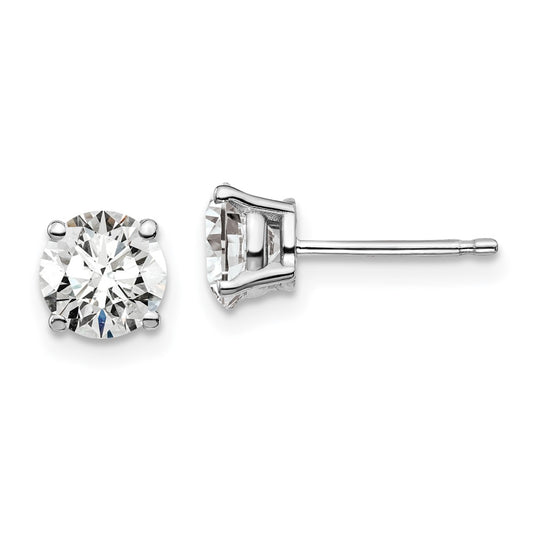 14K White Gold Lab Grown Diamond 1 1/2ctw VS/SI FGH 4 Prong Earrings