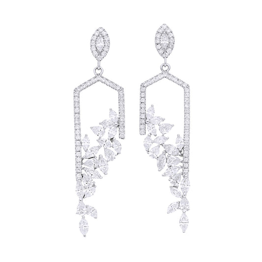 Fancy Diamond Drop Earrings