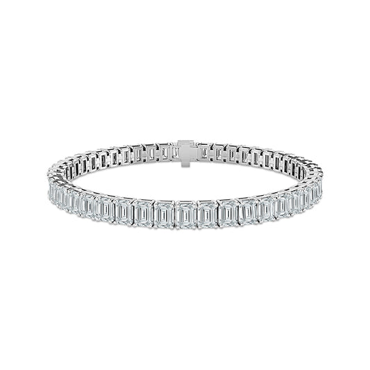 Diamond Bracelet 14.5 ct tw 14k White Gold