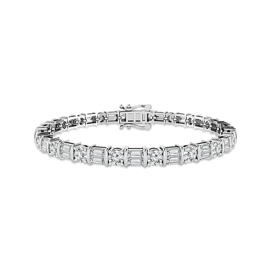 Diamond Bracelet 7 ct tw 14k White Gold