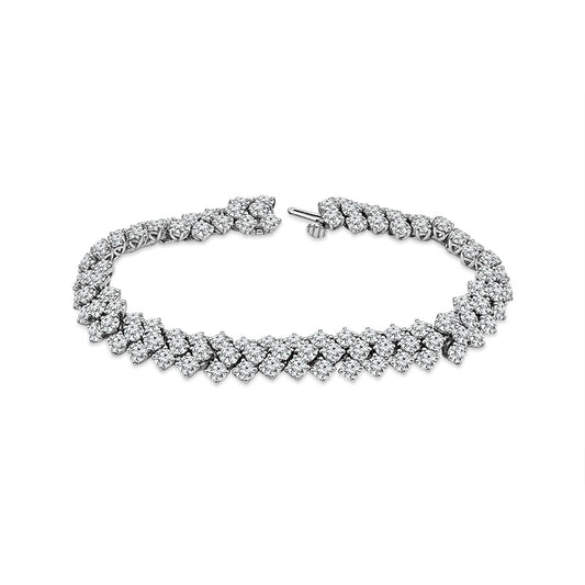 Diamond Bracelet 15 ct tw 14k White Gold