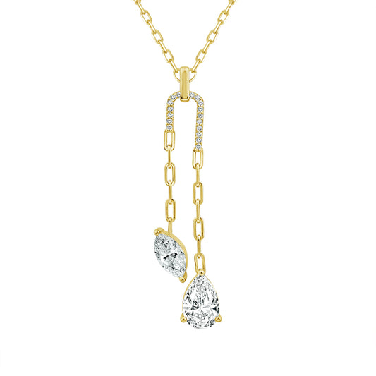 Diamond Fashion Pendant 3.10 ct tw 14k Yellow Gold