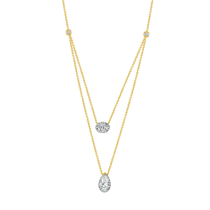 Diamond Fashion Necklace 1.50 ct tw 14k Yellow Gold