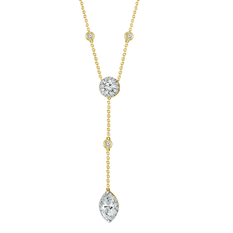 Diamond Fashion Necklace 1.75 ct tw 14k Yellow Gold