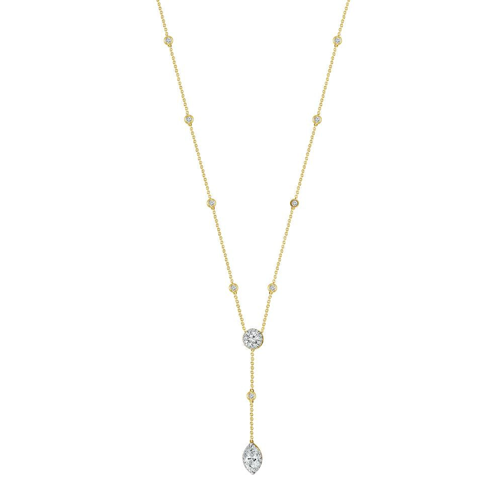 Diamond Fashion Necklace 1.75 ct tw 14k Yellow Gold