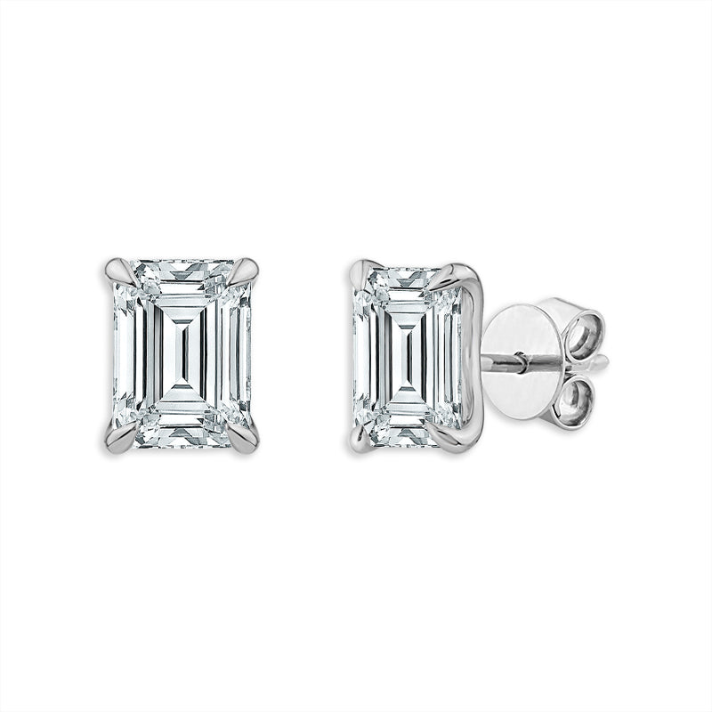 Diamond Solitaire Earrings 1.50 ct tw 14k Yellow Gold