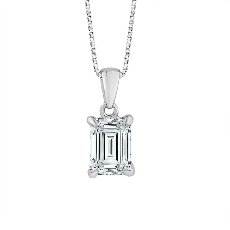 Diamond Solitaire Pendant 1 ct tw 14k Yellow Gold