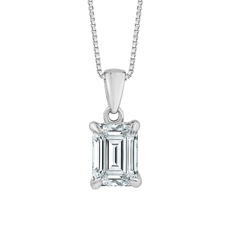 Diamond Solitaire Pendant 1.50 ct tw 14k Yellow Gold