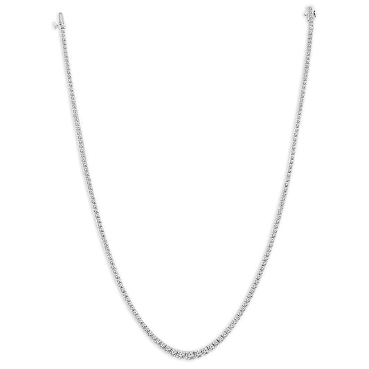 Diamond Necklace 12 ct tw 14k White Gold