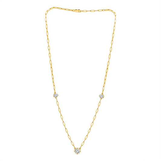 Diamond Fashion Necklace 2 ct tw 14k Yellow Gold