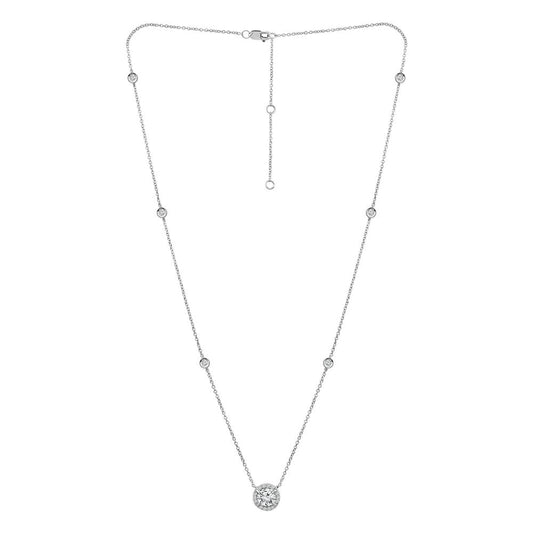 Diamond Fashion Necklace 1 ct tw 14k White Gold