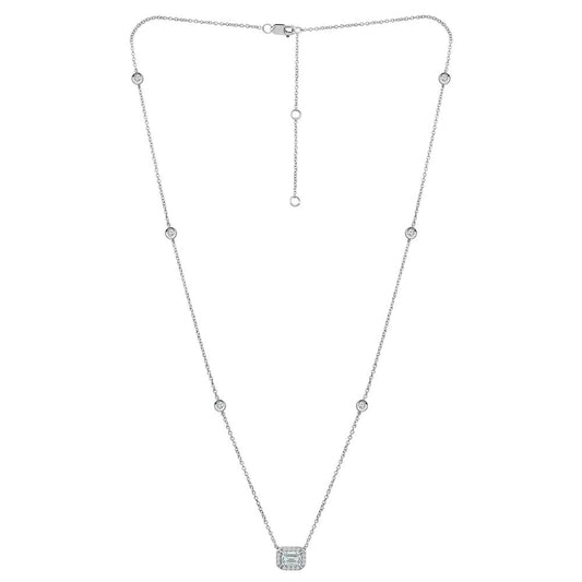 Diamond Fashion Necklace 1 ct tw 14k White Gold