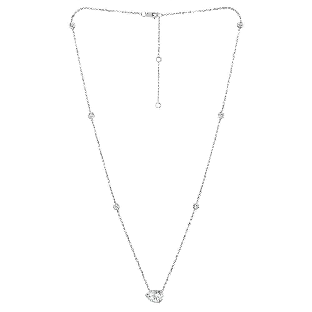 Diamond Necklace 1 ct tw 14k White Gold