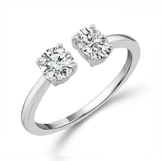 Diamond Engagement Ring 1.40 ct tw 14k White Gold