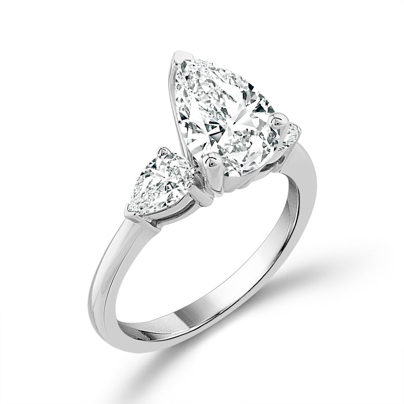 Diamond Bridal Ring 1 ct tw Center PE 14k White Gold