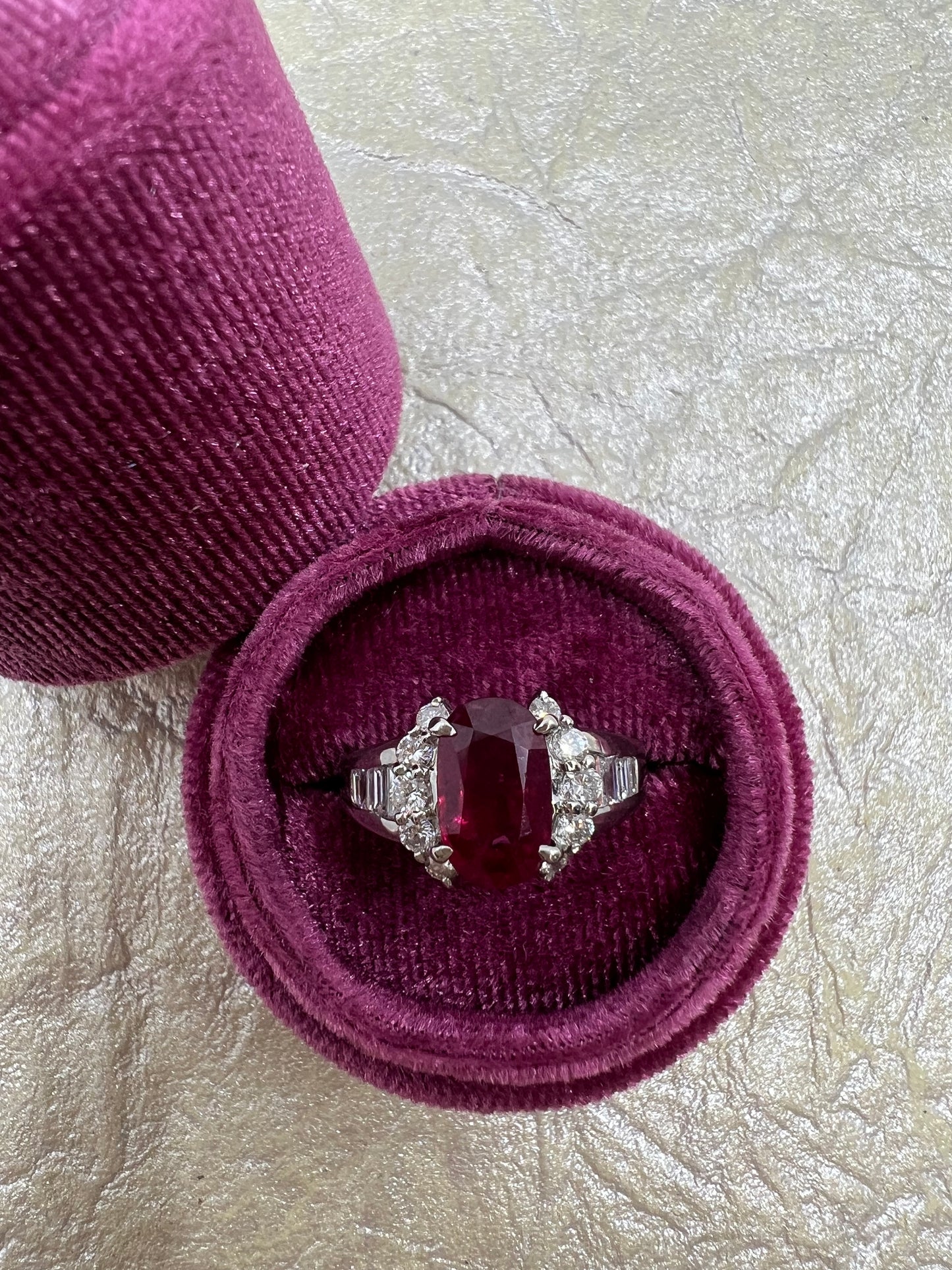 Estate Ruby Diamond Ring