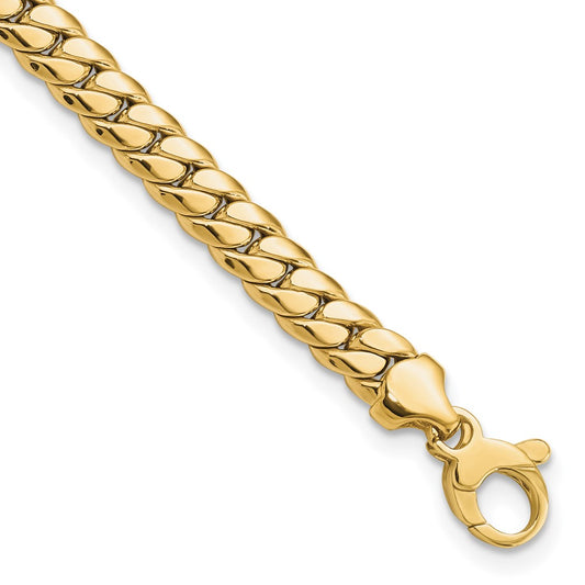 14K Yellow Polished Fancy Link Bracelet