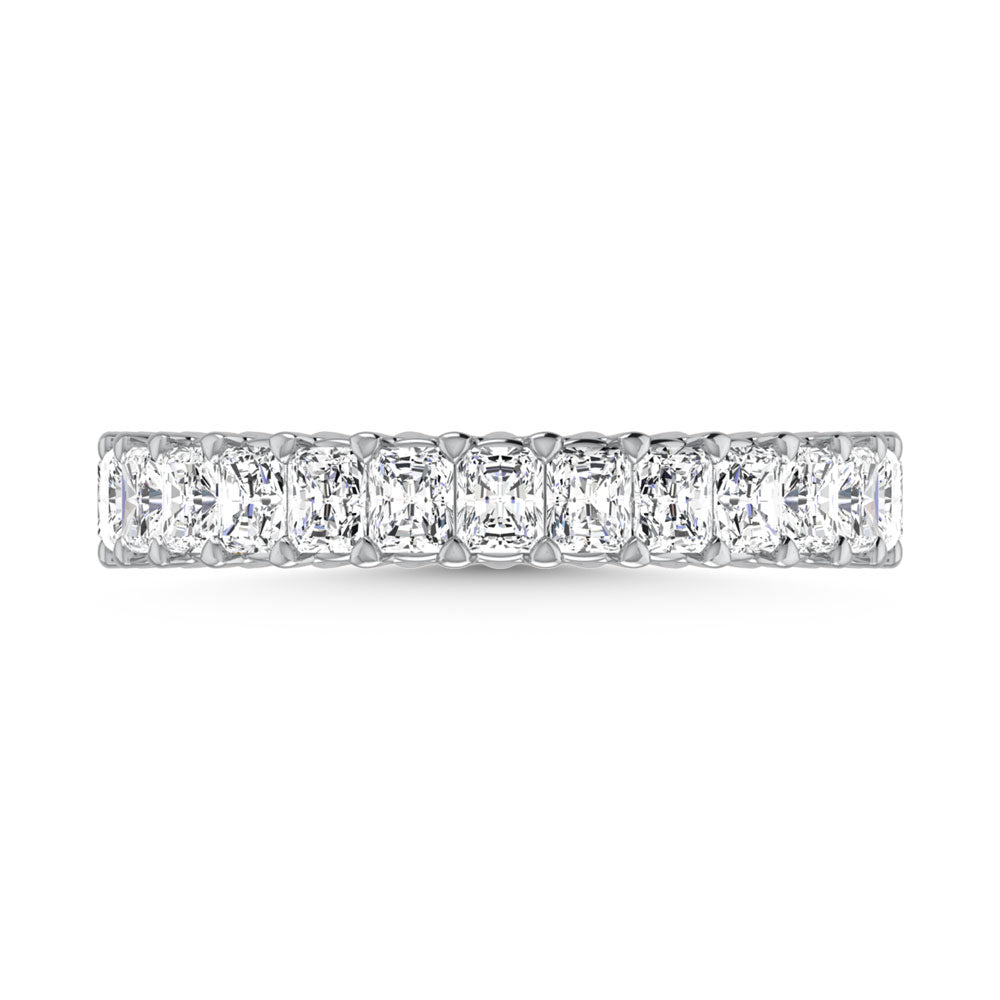 14K White Gold Diamond 2 3/4 Ct.Tw. Radiant Shape Full Eternity Band